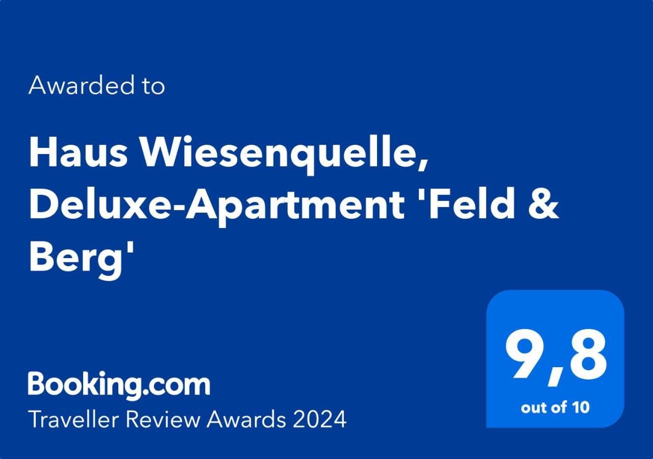 Haus Wiesenquelle, Deluxe-Apartment 'Feld & Berg' Feldberg  Εξωτερικό φωτογραφία
